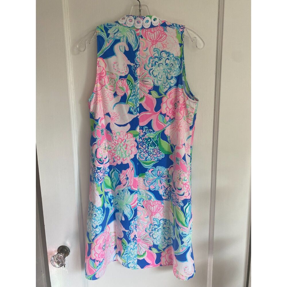 NWT Lilly Pulitzer Jane Shift Dress Size 10 Blue Pink Lace - Picture 5 of 7